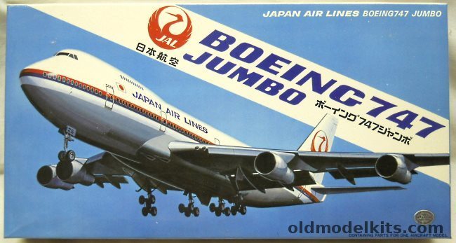 Hasegawa 1/200 Boeing 747 Jumbo Jet JAL - Japan Air Lines, LD1 plastic model kit